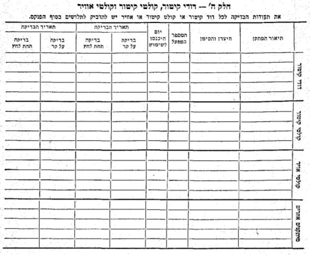 טופס פנקס כללי — המשך